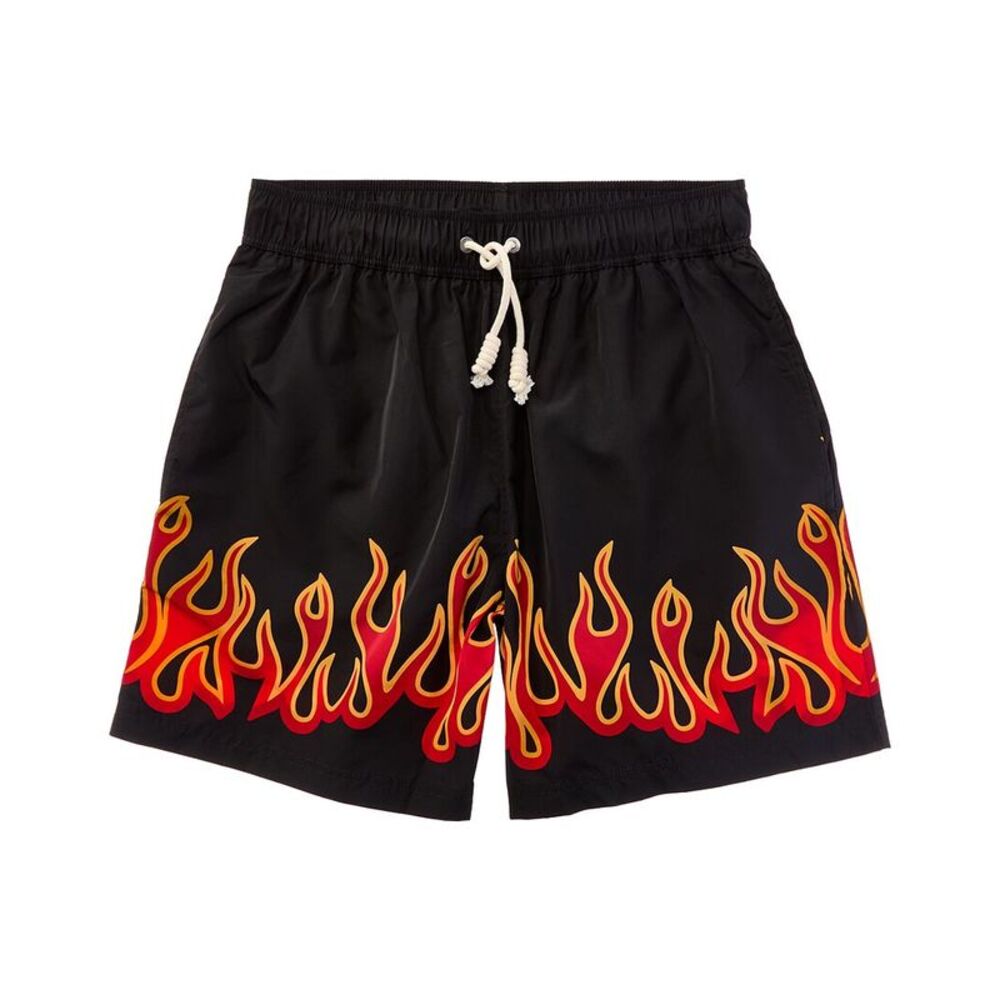 Palm Angels Mens  Swim Trunk, Black